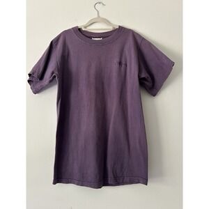Vintage 90s Jimmy'Z Pigment Dyed Purple Tshirt Men's M Surf Embroidered Script